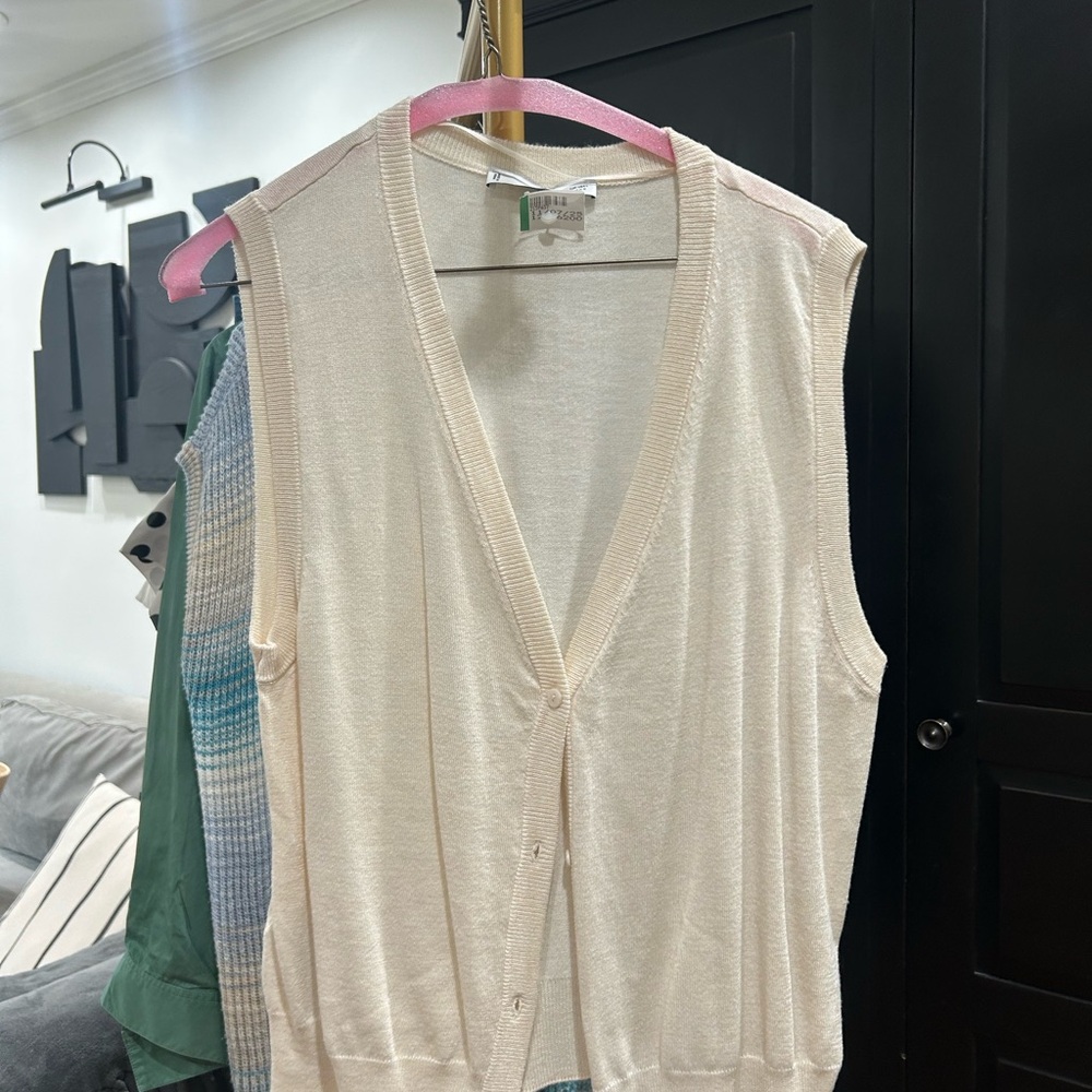 MNG Cream Knit Cardigan